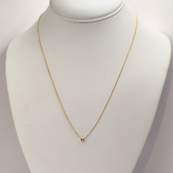 Gorjana Delicate Wilder Initial "O" Goldtone Necklace A9 - Picture 6 of 8
